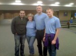 Robert Amaya, from the movie "Courageous" with me, my husband and son. 